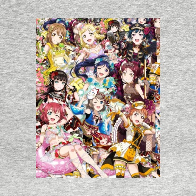 Love Live Sunshine Aqours Collage by lucakusa